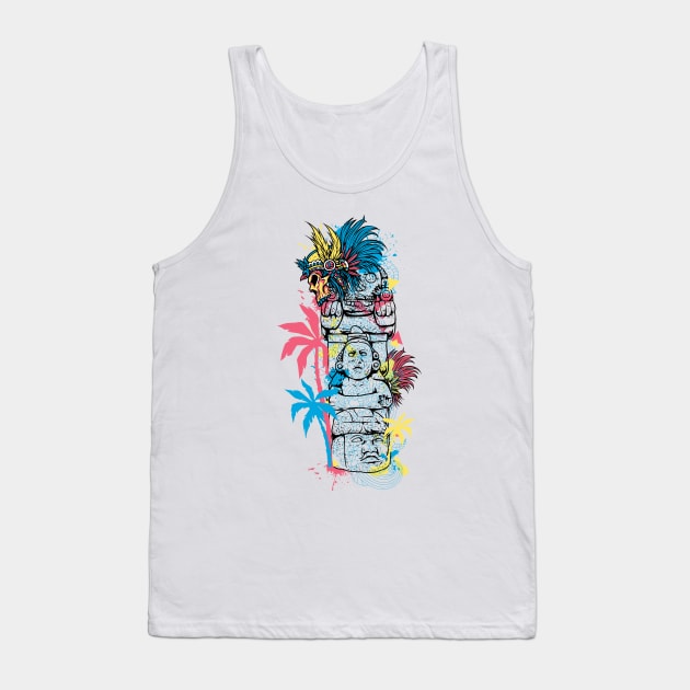 Aztec Statue Tank Top by NiceIO